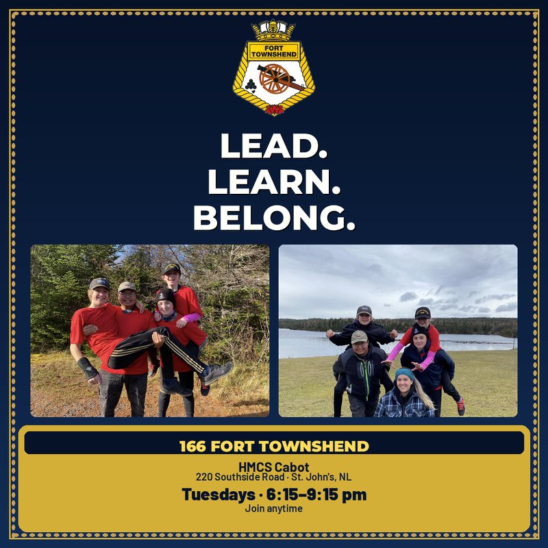 Sea Cadets – FREE for Youth 12–18 (Tuesdays)