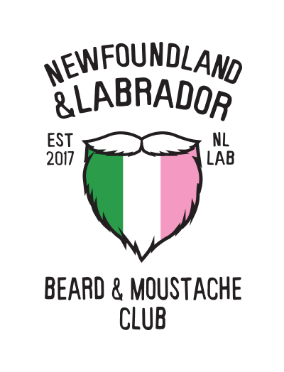 Newfoundland & Labrador Beard & Moustache Club Logo
